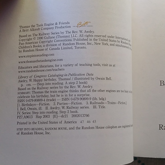 Happy Birthday Thomas Train Friends Level Reader Preschool Homeschool Daycare - Picture 4 of 5